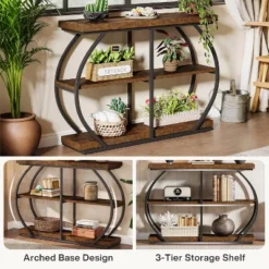 Tribesigns 41.3" Industrial 3-Tier Entryway Table With Arched Metal Frame And Storage Shelves -Tribesigns Sales Store GUEST 1e5f814c fdd8 4292 95a5 604869657eae