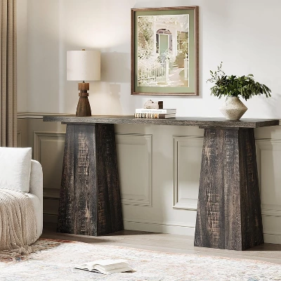 Tribesigns Console Table Wood Entryway Table For Living Room, 63 Inch Narrow Sofa Table For Entrance 4 Tribesigns Console Table Wood Entryway Table For Living Room, 63 Inch Narrow Sofa Table For Entrance - Image 4