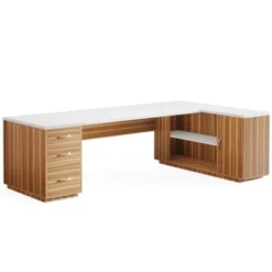 Tribesigns 85.8" L-Shaped Executive Desk, Extra Large Office Computer Desk With File Drawers For Home Office -Tribesigns Sales Store GUEST 1f7ebf6e 4e68 4fea 9886 8a7b2f3a9f5a