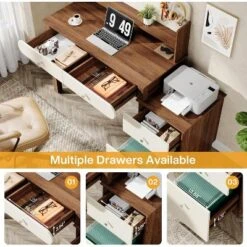 Tribesigns Computer Desk With Storage, 56-Inch Writing Study Table With 4 File Drawers For Home Office, Bedroom, Small Space -Tribesigns Sales Store GUEST 1fe3c7f5 586c 4379 9c12 2b5d5ead22ed