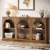 Tribesigns Farmhouse Console Table, 62.99-Inch Long Entryway Table With 3 Tier Storage