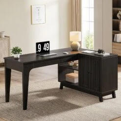 Tribesigns 57-Inch L-Shaped Computer Desk With Storage Cabinet For Home Office -Tribesigns Sales Store GUEST 21c737d7 b119 4945 9ad8 118f33e9c2be