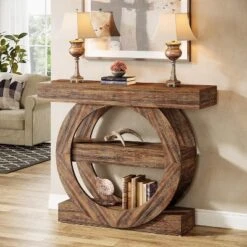 Tribesigns 41.34" Console Table With Storage Shelves, 3-Tier Farmhouse Sofa Table Behind Couch, Entryway Hallway Foyer Tables For Living Room -Tribesigns Sales Store GUEST 25638222 08a3 41f5 b2f9 aabca7f9376a