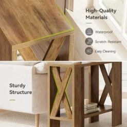 Tribesigns 2-Tier Side Table, Farmhouse End Table With Storage Shelves, Sofa Side Table For Small Spaces, Living Room, Bedroom, Rustic Brown -Tribesigns Sales Store GUEST 256a8152 9c31 4b49 9102 e4bec07021a0