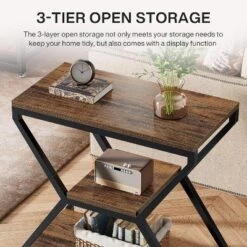 Tribesigns 3-Tier End Side Table, Small Industrial Side Table With Storage Shelves For Living Room, Wood Accent Bedside Nightstand With Metal Frame 14 Tribesigns 3-Tier End Side Table, Small Industrial Side Table With Storage Shelves For Living Room, Wood Accent Bedside Nightstand With Metal Frame -Tribesigns Sales Store GUEST 2823779d b139 458c a2ff 4f8348e045be