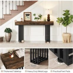 Tribesigns 55-Inch Console Table For Entryway, Industrial Hallway Table With Stylish Metal Frame For Living Room, Entrance 16 Tribesigns 55-Inch Console Table For Entryway, Industrial Hallway Table With Stylish Metal Frame For Living Room, Entrance -Tribesigns Sales Store GUEST 286877bd 97b7 4c51 8cb4 f1c475495003