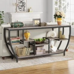 Tribesigns 70.86" Sofa Console Table, Behind Couch Table Accent Tables For Living Room Hallway