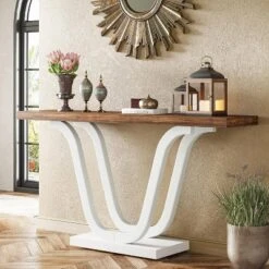 Tribesigns Farmhouse Console Table, 55 Inch Wood Sofa Table Entryway Table For Entryway, Living Room -Tribesigns Sales Store GUEST 2a7ad87d e209 49fd b87b e7ddcaace6cb