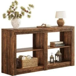 Tribesigns 59-Inch 3-Tier Farmhouse Entryway Table, Wood Console Table Behind Couch -Tribesigns Sales Store GUEST 2b7a0152 bb55 4c28 b940 9fbf3eb30479