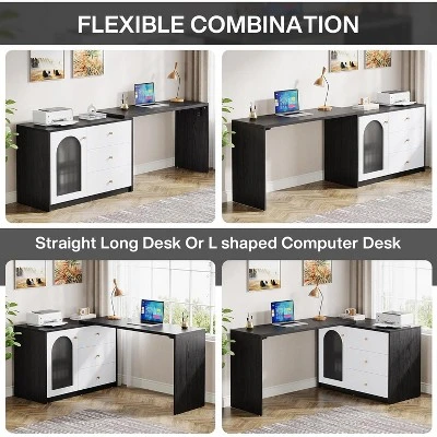 Tribesigns L-Shaped Reversible Computer Desk 6 Tribesigns L-Shaped Reversible Computer Desk - Image 6