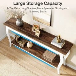 Tribesigns 70.87 Inches Extra Long Sofa Table With 2-Tier Storage -Tribesigns Sales Store GUEST 2dd8fb83 e806 42a7 bfa1 b79639ea4bd1