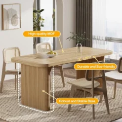 Tribesigns 62" Executive Desk, Large Office Computer Desk With Double Pedestal, Modern Simple Rectangle Writing Table For Home Office -Tribesigns Sales Store GUEST 2e0f40fa 4328 4449 8033 6f788545142a