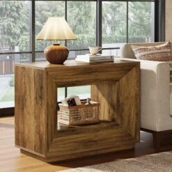 Tribesigns 2-Tier Large Nightstand With Shelf, 35.43 -InchOversized Night Stand For Bedroom, Rustic Brown Side Table For Bedroom,Brown -Tribesigns Sales Store GUEST 2f69ec6c 5ed6 486a abdd 17e8c14fc7fb