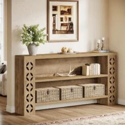 Tribesigns 70.87-Inch Extra Long Console Table With Storage, 3-Tier Narrow Sofa Table Behind Couch -Tribesigns Sales Store GUEST 319e49a5 c0c4 42f3 ae27 9fb4a10b0be9
