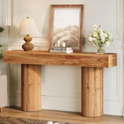 Tribesigns Farmhouse Console Table, 63-Inch Long Wooden Entryway Table Behind The Couch 13 Tribesigns Farmhouse Console Table, 63-Inch Long Wooden Entryway Table Behind The Couch -Tribesigns Sales Store GUEST 31c81974 6d12 4fd4 b4b3 ca28179ce907