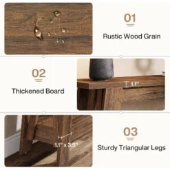 Tribesigns 41.3" Wood Console Table, 2-Tier Entryway Table With Storage, Sofa Table Behind Couch For Living Room, Hallway, Foyer -Tribesigns Sales Store GUEST 32d92ab5 8bb7 4e1e 8d9a 6a3ee0afb4a9