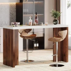 Tribesigns Home Bar Unit, 55.12“Bar Table With A Spacious Tabletop, Modern Freestanding Bar For Home Kitchen, Living Room, Balcony -Tribesigns Sales Store GUEST 33149cc3 517b 4fd1 bdf7 4aaad82c84aa
