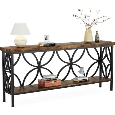 Tribesigns 70.86-Inch Narrow Sofa Table With Storage 9 Tribesigns 70.86-Inch Narrow Sofa Table With Storage - Image 9