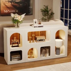 Tribesigns 59" Console Table, Modern Storage Organizer, Entryway Table Sofa Table Behind Couch For Living Room, Hallway, Foyer -Tribesigns Sales Store GUEST 36d78c9e 8813 48ee b5b6 f6a534811193