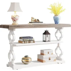 Tribesigns 55" 3-Tier Sofa Console Table -Tribesigns Sales Store GUEST 3855b509 fdfc 4c4b 8a6a c5a1ce7e1d4d