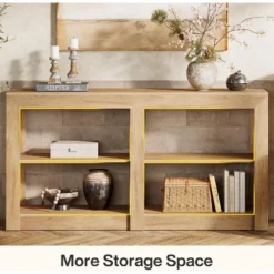 Tribesigns 59-Inch 3-Tier Farmhouse Entryway Table, Wood Console Table Behind Couch -Tribesigns Sales Store GUEST 3b8e0f34 3fc4 48b0 a5b5 42baee146750