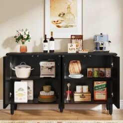 Tribesigns 59.4-Inch Buffet Cabinet Sideboard With Storage -Tribesigns Sales Store GUEST 3b9d197d 83e9 435b 9311 72d6d20753d4