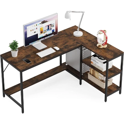 Tribesigns L Shaped Desk With Storage Shelves 5 Tribesigns L Shaped Desk With Storage Shelves - Image 5