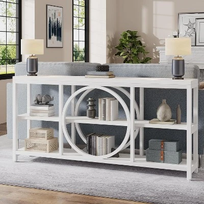 Tribesigns 70.9 Inches 3-Tier Extra Long Console Table 10 Tribesigns 70.9 Inches 3-Tier Extra Long Console Table - Image 10