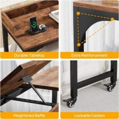 Tribesigns Queen Size Overbed Table, Over Bed Desk With Adjustable Tilt Stand, Mobile Laptop Cart Computer Desk For Home And Hospital -Tribesigns Sales Store GUEST 3ea4b1d5 ab3b 4bcf b6dc 22ab613b1776
