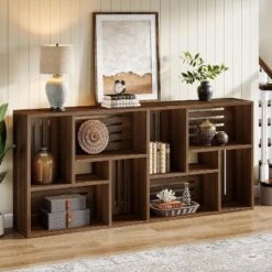 Tribesigns 70.9-Inch Long Sofa Table, Narrow Sofa Console Table With Storage Shelves, 3-Tier Entryway Table For Living Room, Hallway, Entrance -Tribesigns Sales Store GUEST 3ed9e255 1517 494b a5bb 13e8b9f9d4de