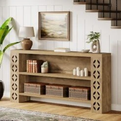 Tribesigns 70.87-Inch Extra Long Console Table With Storage, 3-Tier Narrow Sofa Table Behind Couch -Tribesigns Sales Store GUEST 425387db a2ba 4abf a2fe ed45a749d5bf