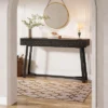 Tribesigns 55-Inch Modern Console Table, 2-Drawer Entryway Table, Sofa Table Behind Couch For Entrance, Foyer, Hallway, Living Room