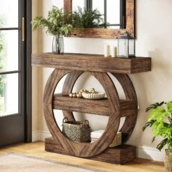 Tribesigns 41.34" Console Table With Storage Shelves, 3-Tier Farmhouse Sofa Table Behind Couch, Entryway Hallway Foyer Tables For Living Room -Tribesigns Sales Store GUEST 430d3c1b f025 4ea8 8b01 924bc9395c9a