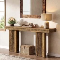 Tribesigns 63" Farmhouse Console Table, Wooden Rectangular Sofa Table Behind The Couch 13 Tribesigns 63" Farmhouse Console Table, Wooden Rectangular Sofa Table Behind The Couch -Tribesigns Sales Store GUEST 445adb95 d4d8 4e2b a5e9 b72ef08ff376