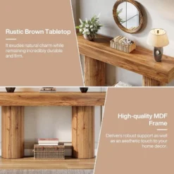 Tribesigns Farmhouse Console Table, 63-Inch Long Wooden Entryway Table Behind The Couch 15 Tribesigns Farmhouse Console Table, 63-Inch Long Wooden Entryway Table Behind The Couch -Tribesigns Sales Store GUEST 44866209 2948 4953 b70d 6a506630d208