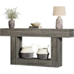 Tribesigns Farmhouse 2-Tier 63" Console Table With U-Shaped Base For Living Room 27 Tribesigns Farmhouse 2-Tier 63" Console Table With U-Shaped Base For Living Room -Tribesigns Sales Store GUEST 4524d91d 4a51 4111 8d3d 017e135bbd7b