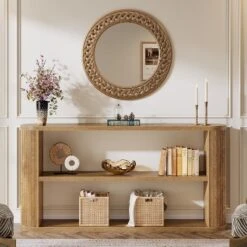 Tribesigns 63-Inch Console Table, Farmhouse Entryway Table With 3-Tier Open Shelf, Wooden Behind Couch Tables For Living Room, Hallway -Tribesigns Sales Store GUEST 45f5444b 1885 4a57 aba7 4fb37b21cab3