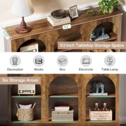 Tribesigns Farmhouse Console Table, 62.99-Inch Long Entryway Table With 3 Tier Storage -Tribesigns Sales Store GUEST 46bfe1af 4708 4648 9738 01ac3d0fdeb2