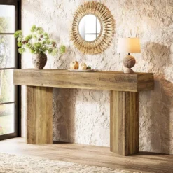 Tribesigns 63-Inch Farmhouse Console Table, Narrow Long Sofa Table Behind Couch -Tribesigns Sales Store GUEST 47766431 6139 49f2 b581 920fa68b8e39