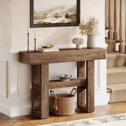 Tribesigns 41.34-Inch Farmhouse Console Table, 2-Tier Narrow Sofa Table Behind The Couch -Tribesigns Sales Store GUEST 479daf7b e67e 4961 ad1c ebfb75bf2979