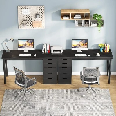 Tribesigns Computer Desk With 5 Drawers, 47 Inches Modern Simple Home Office Desk Study Writing Table For Small Spaces 5 Tribesigns Computer Desk With 5 Drawers, 47 Inches Modern Simple Home Office Desk Study Writing Table For Small Spaces - Image 5