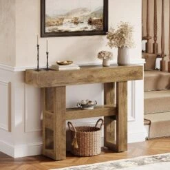 Tribesigns 41.34"Farmhouse Console Table, 2-Tier Narrow Sofa Table Behind The Couch, With Storage Shelves For Living Room -Tribesigns Sales Store GUEST 48652355 860f 4625 8aad 02609c39fd61