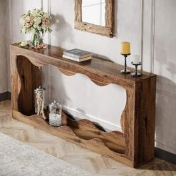 Tribesigns 63 Inches Farmhouse Console Table With Storage -Tribesigns Sales Store GUEST 49971540 762b 4767 9da2 38a73c10409f