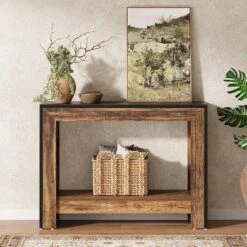 Tribesigns 41.3" Farmhouse Console Table Wood Entryway Table, Narrow Sofa Table Behind Couch With Storage Shelves 12 Tribesigns 41.3" Farmhouse Console Table Wood Entryway Table, Narrow Sofa Table Behind Couch With Storage Shelves -Tribesigns Sales Store GUEST 49bb47a6 a6ec 4ce0 9d23 c5dd199f03c9