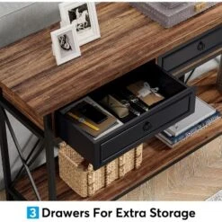 Tribesigns 70.9" Farmhouse Console Table With 3 Drawers, Narrow Long Sofa Foyer Table With Storage Shelf For Entryway, Hallway -Tribesigns Sales Store GUEST 4c755354 d979 409a bc84 167289863e31