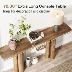 70.87-Inch Extra Long Console Table, Wood Sofa Table -Tribesigns Sales Store GUEST 4e324a5d 4aad 4ccd ad33 1544ca023f38