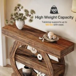 Tribesigns 41.34" Console Table With Storage Shelves, 3-Tier Farmhouse Sofa Table Behind Couch, Entryway Hallway Foyer Tables For Living Room -Tribesigns Sales Store GUEST 4e4c6ed4 592a 4c92 96dc 7f532ed8d699