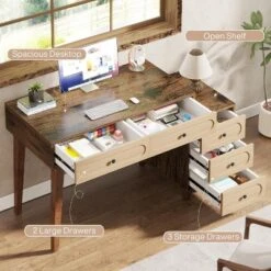 Tribesigns 51-Inch Computer Desk With 5 Drawers -Tribesigns Sales Store GUEST 5208eec0 844d 42ff 96b6 b3bb44a8465e