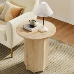 Tribesigns Round End Table, Wooden Side Table With Octagonal Base, Modern Nightstand For Living Room, Bedroom, Easy Assembly -Tribesigns Sales Store GUEST 526a4258 21bb 448a a6b3 57cc731c5c59