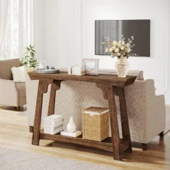 Tribesigns 2-Tier Narrow Wooden Console Table 11 Tribesigns 2-Tier Narrow Wooden Console Table -Tribesigns Sales Store GUEST 532a12e5 1a7f 4dab bcd8 63a8c58dbc3d